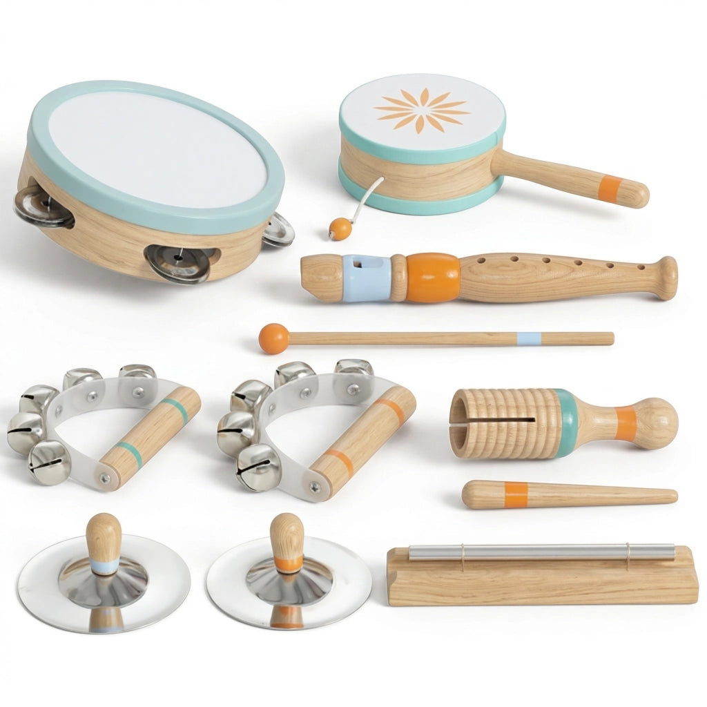 Set Strumenti Musicali Percussioni Legno Montessori ¨C Xylo ¨C Bambini