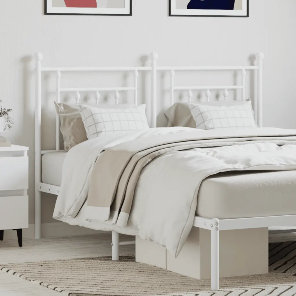 Testiera di Ricambio in Metallo Bianco 150 cm 353620