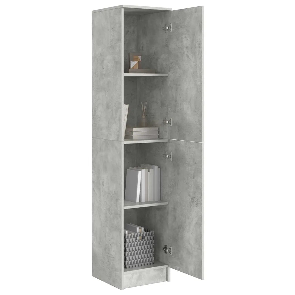 Credenza Grigio cemento 35 x 39 x 168 cm 869333