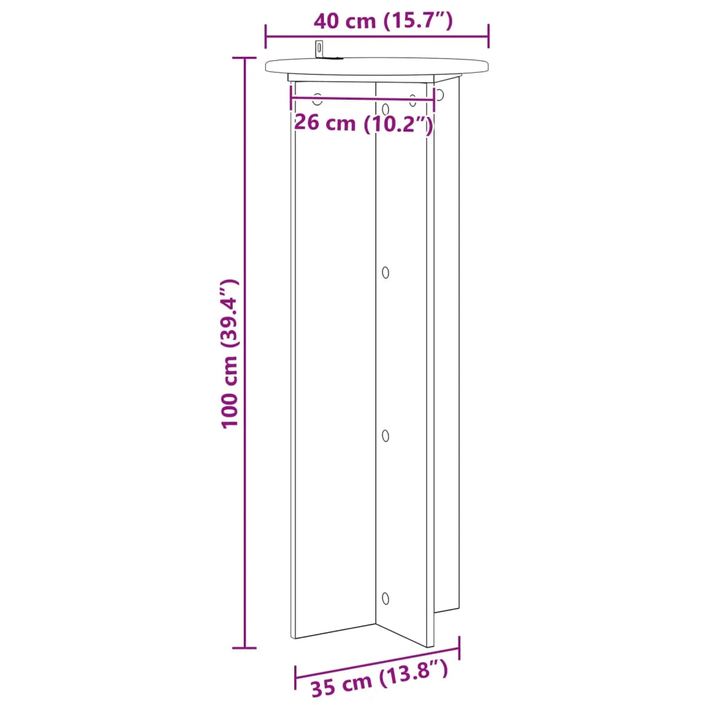 Supporto per piante | Sostegno per piante 2 pz Nero ?40 x 100 cm