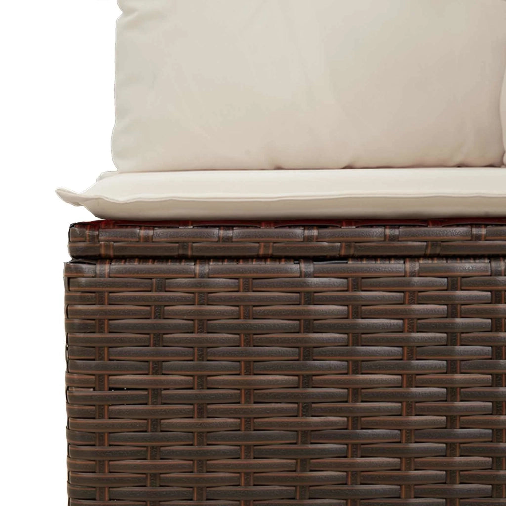 Panchina da giardino Marrone polyrattan 3394468