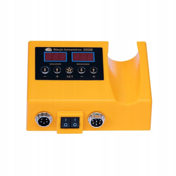 Stazione Saldante 2 in 1 Rosfix Orange Husky OH660 – 660W, Display LED, Set Graffettatrice Plastica + 200 Graffette