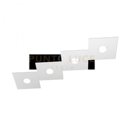 ECCENTRIC APPLIQUE-PLAFONIERA 4 LUCI GRIGIO 1156-4L-GR