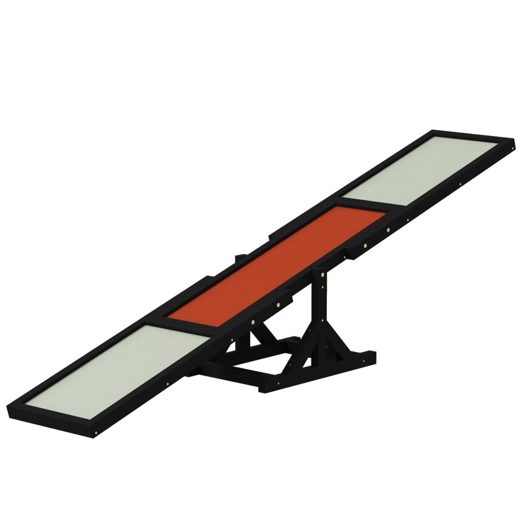 Attrezzatura Agility per Cani Altalena ¨C Xylo ¨C Legno Abete Antiscivolo Grigio Nero