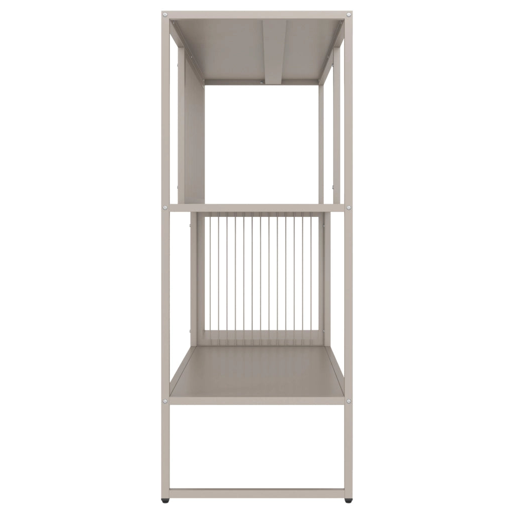 Scaffale in metallo color tortora EMILIA