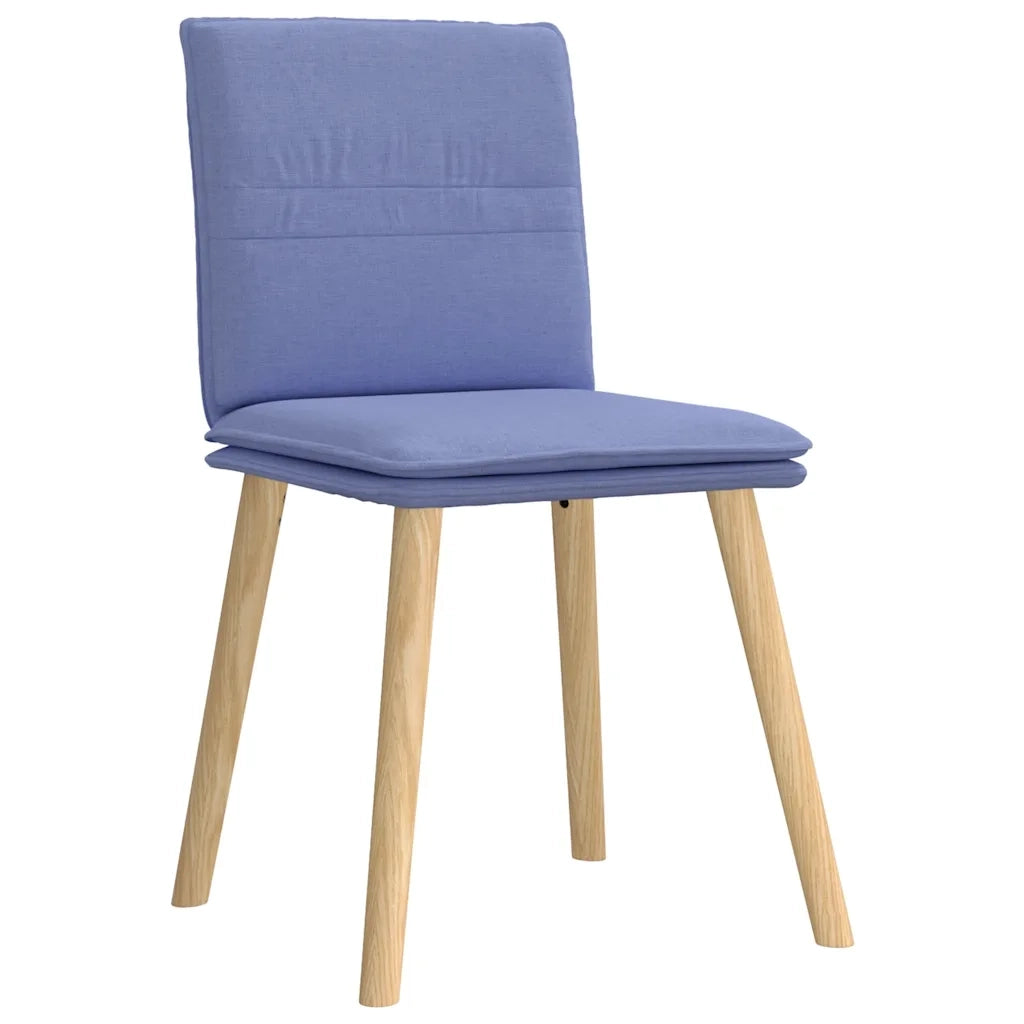 Sedie da Pranzo 4 pz Blu Jeans in Tessuto 3315365