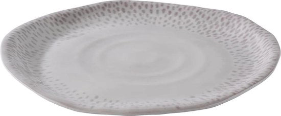 Bordo FOOTMARK Ø 265 cm - Altezza 25 cm - Decor melamina bianco-grigio