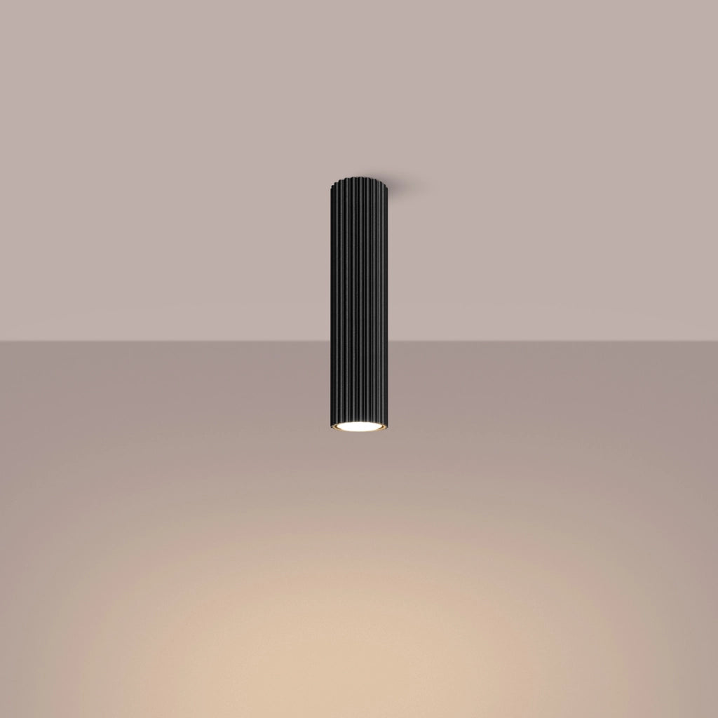 Lampada da soffitto KARBON 30 nero