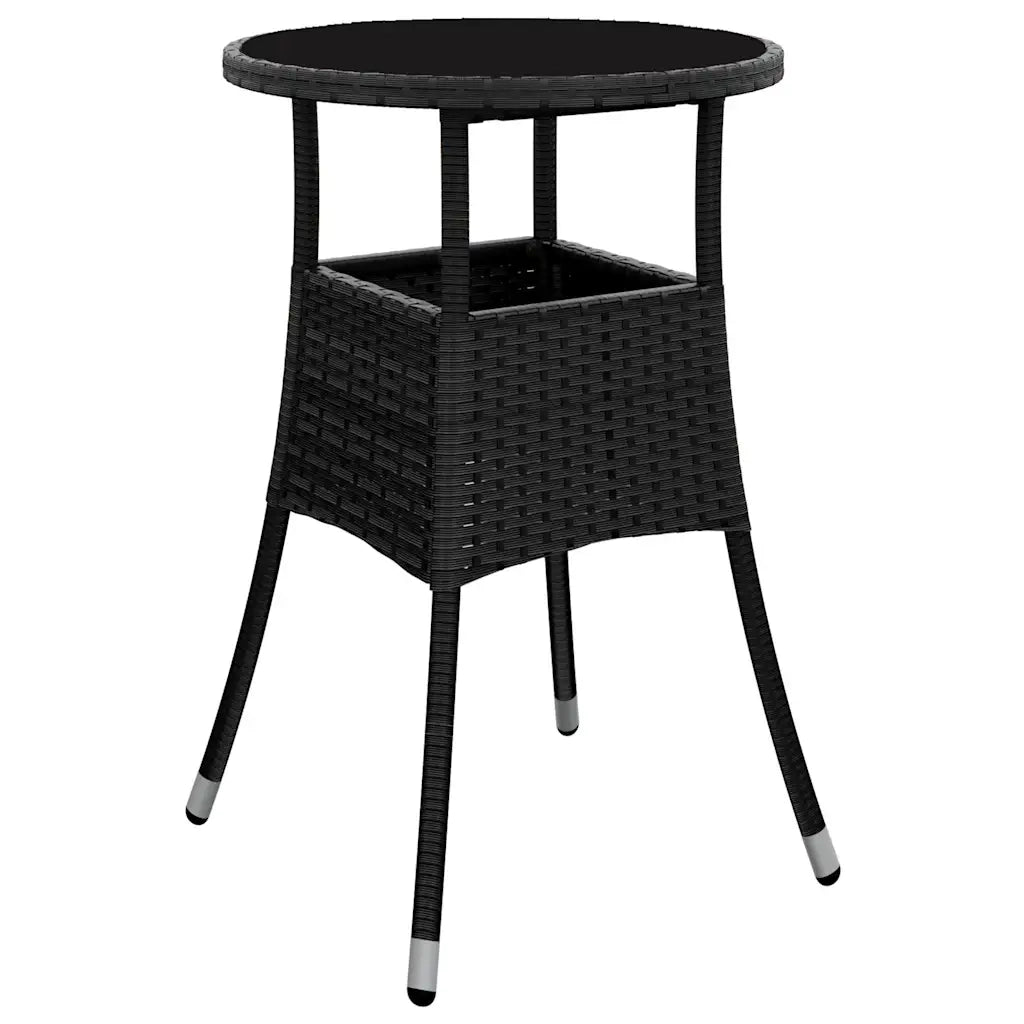 Set da Pranzo da Giardino con Cuscini 5 pz Polyrattan e Vetro 3278722