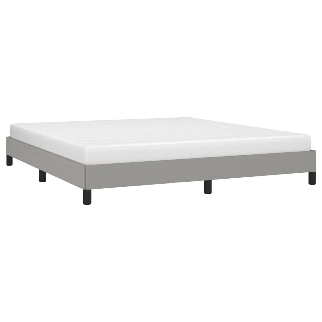 Letto matrimoniale | Letto per adulti | Giroletto senza Materasso Grigio Chiaro 160x200 cm Tessuto