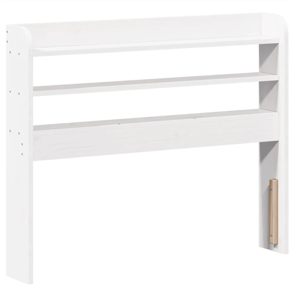Letto senza Materasso-Struttura Letto Bianco 90x190 cm in Legno Massello Pino 562110