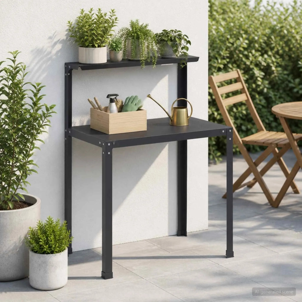 Tavolo da rinvaso 60 x 50 x 104 cm Acciaio verniciato a polvere 8014911
