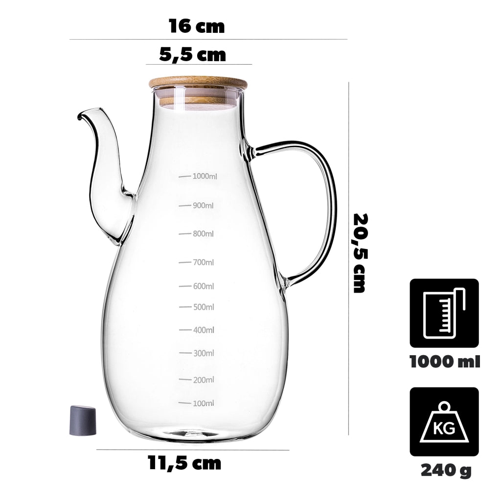 KADAX Dzbanek na olej 1000ml K16101