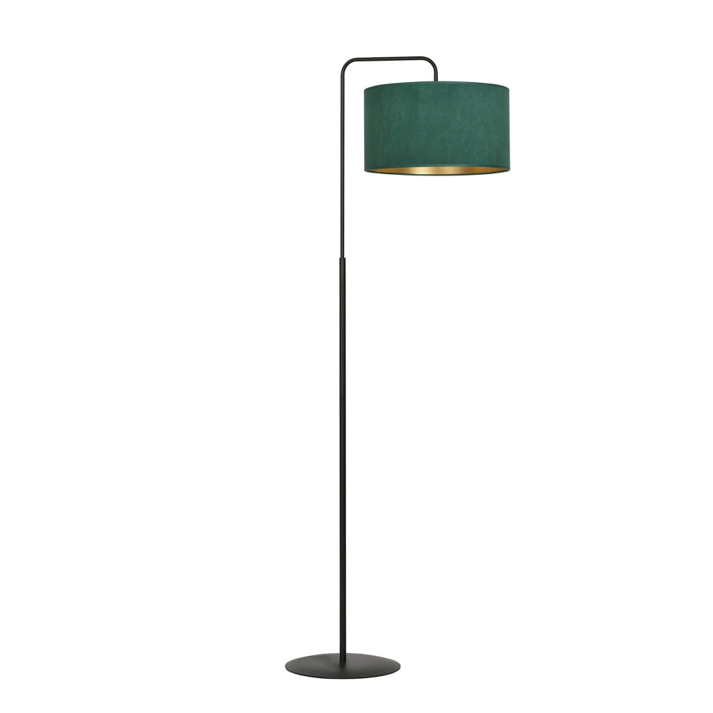 Lampada da terra Emibig Hilde verde nero oro E27 150 cm