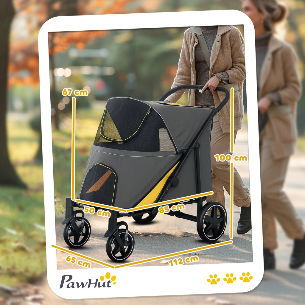 Carrello pieghevole per cani ¨C Minimal ¨C grigio scuro
