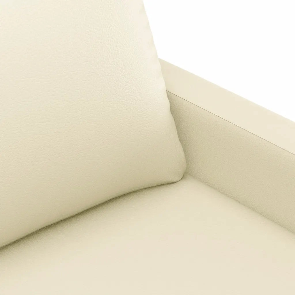 Divano a 3 Posti-Sofa 3 Posti Crema 180 cm in Similpelle 287574