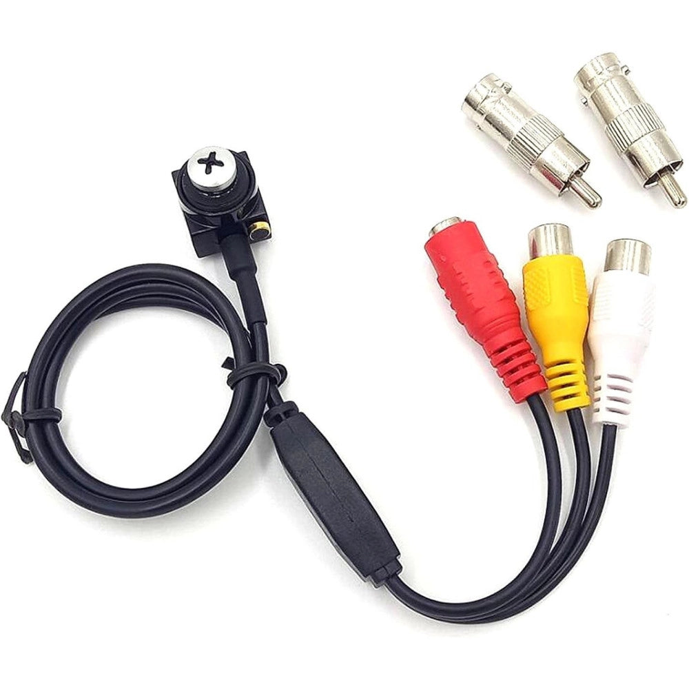 Trade Shop - Mini Micro Telecamera Camera Cam Spia Spy A Colori Audio Con Microfono Vite -