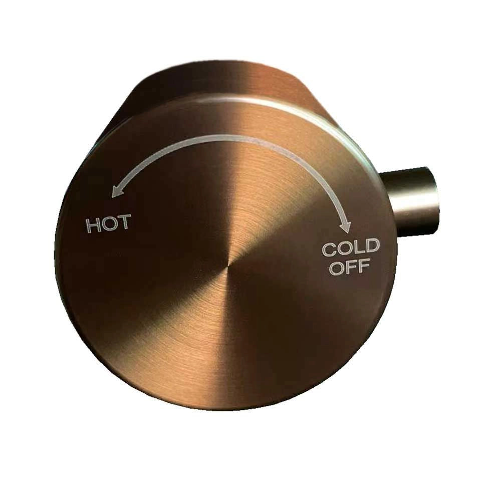 Maniglia Inox Oro Rosa Per Docce Da Giardino