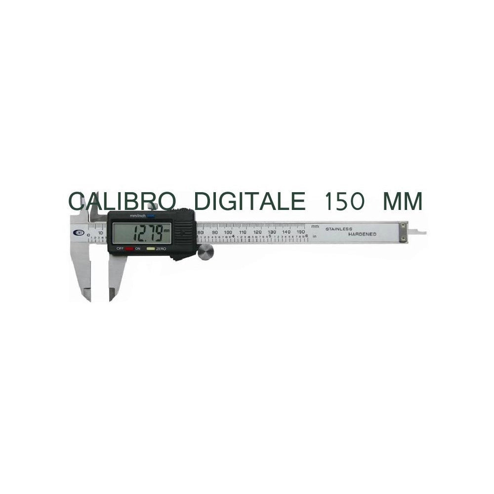 Trade Shop - Calibro A Corsoio Cassa In Metallo Digitale 150 Mm Con Display E Custodia -