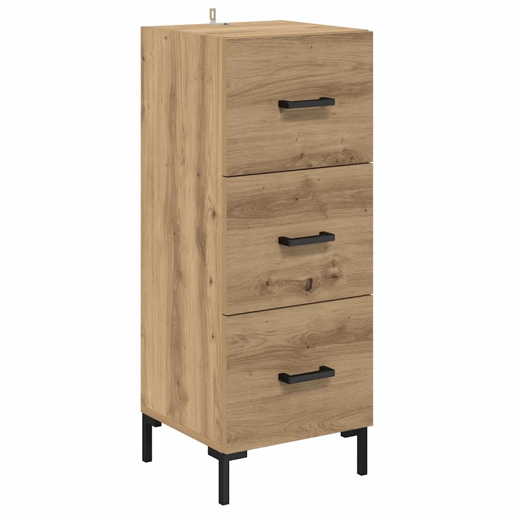 Credenza con Cassetto-Buffet-Armadio da cucina Rovere artigianale 34,5 x 34 x 180 cm 365990