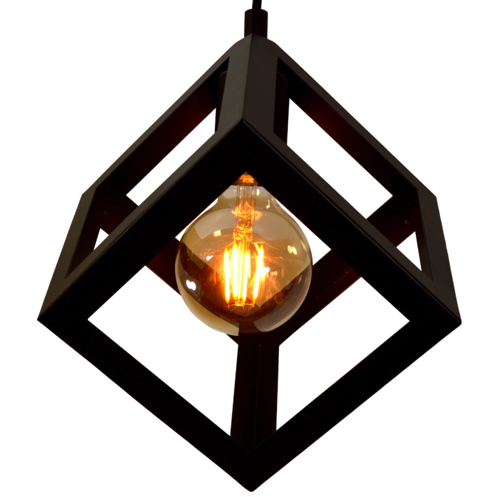 Polux Sweden lampada a sospensione nera 3xE27 metallo