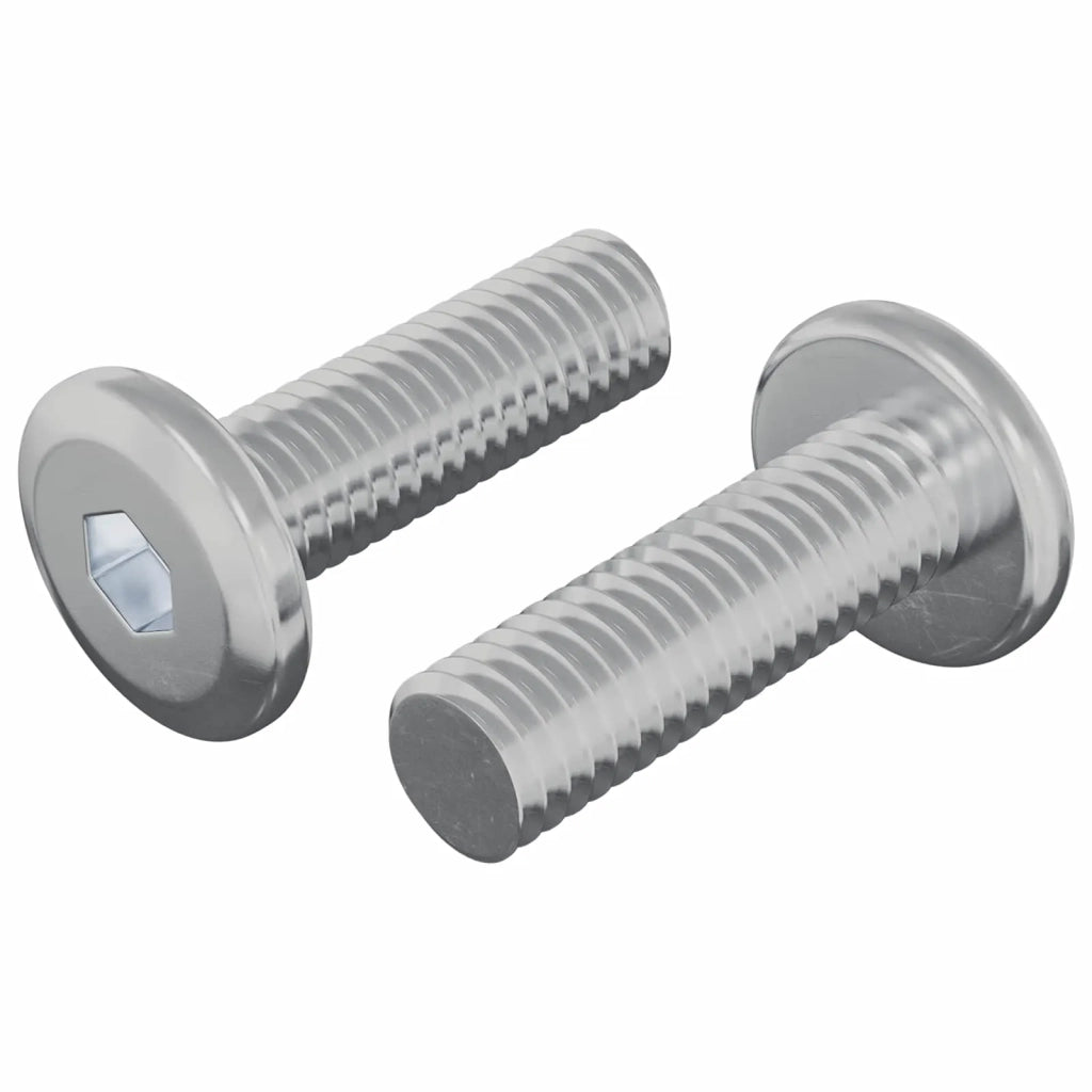 Vite 2 pcs Argento 8 x 25 mm Acciaio 864598