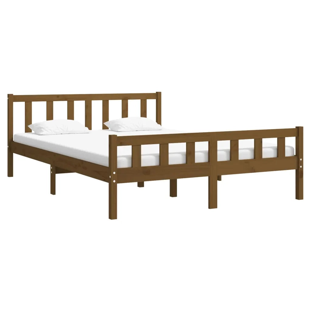 Giroletto senza Materasso Ambrato in Legno di Pino 120x200 cm 810677