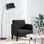 Divano Sedia con Braccioli-Poltrona-Sofa Relax Nero 54 cm in Velluto