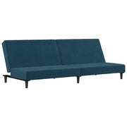 Divano letto | Sof¨¤ letto | Letto singolo a 2 Posti Blu in Velluto