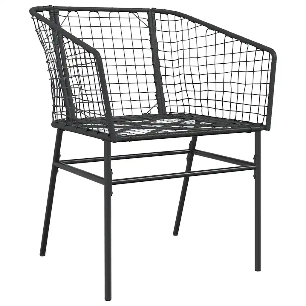 Set da Pranzo da Giardino 9 pz Polyrattan Vetro 3334589