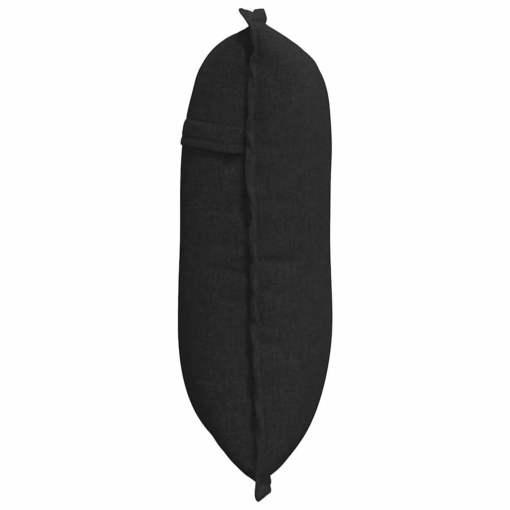 Cuscino per Schiena Nero 50 x 19 x 45 cm Tessuto 42014617