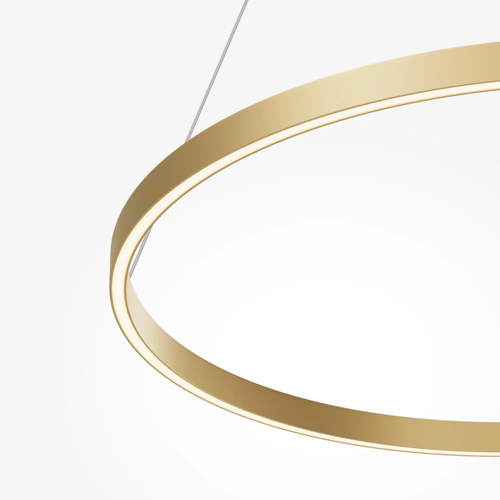 Maytoni Sospensione Moderna Rim 1 luce LED integrato ottone alluminio