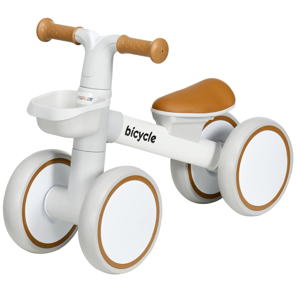 Bicicletta senza pedali ¨C Xylo ¨C regolabile, marrone/bianco, 1-3 anni