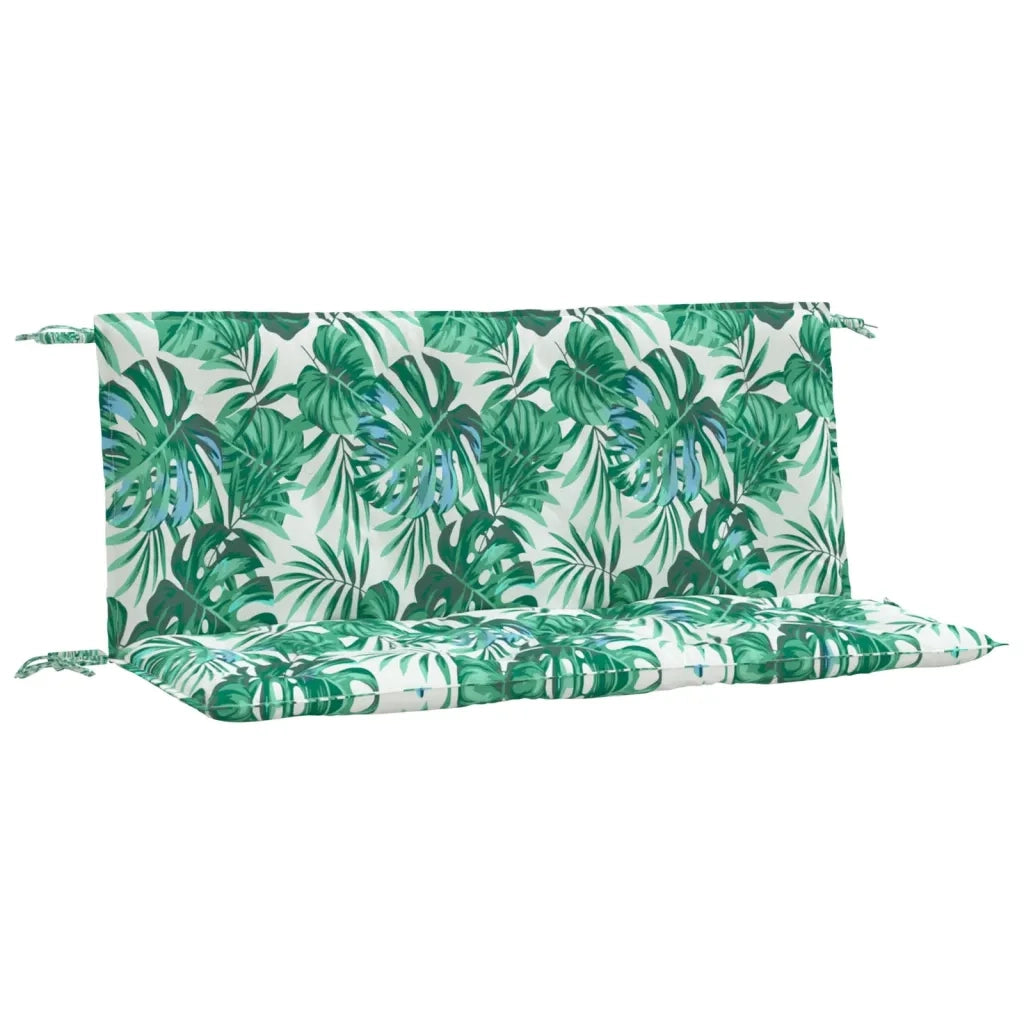 Cuscini Panca Giardino 2 pz a Foglie 120x50x7 cm Tessuto Oxfordcod mxl 115592
