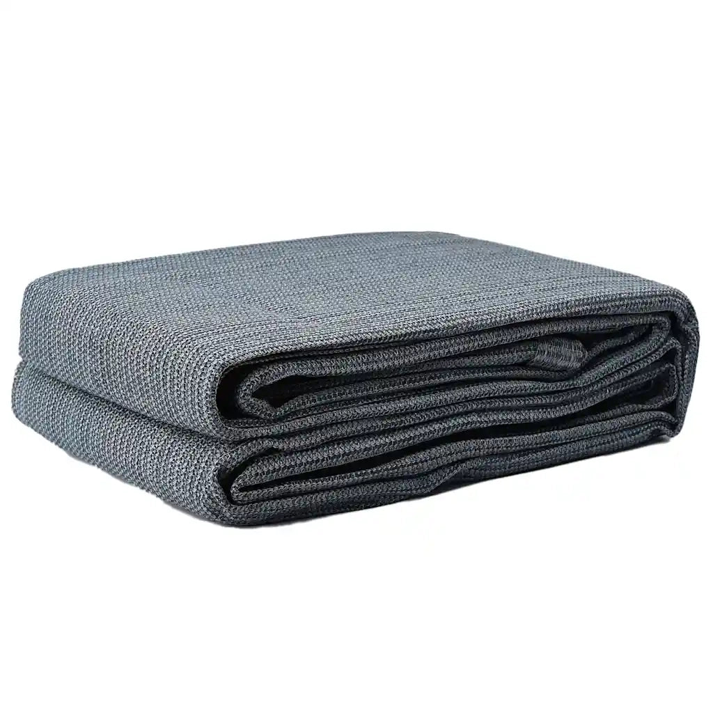 Tappeto da Tenda Blu e Grigio 400 x 200 cm Polietilene 42000167