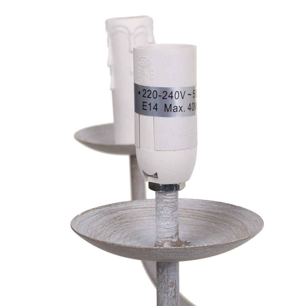 Lampada a sospensione grigia 77x77x134h