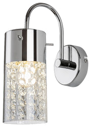 Applique bagno Niagara cromata cristalli E14 IP44 Rabalux