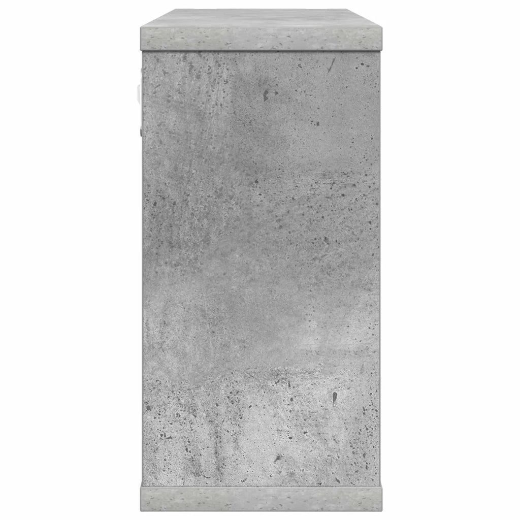 Scaffali flottanti Grigio Cemento 80 x 15 x 30 cm 8012322
