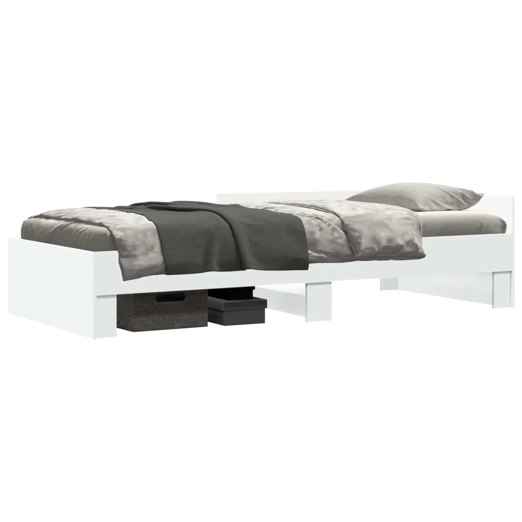 Struttura letto con testata-Giroletto Bianco 80 x 200 cm 977858