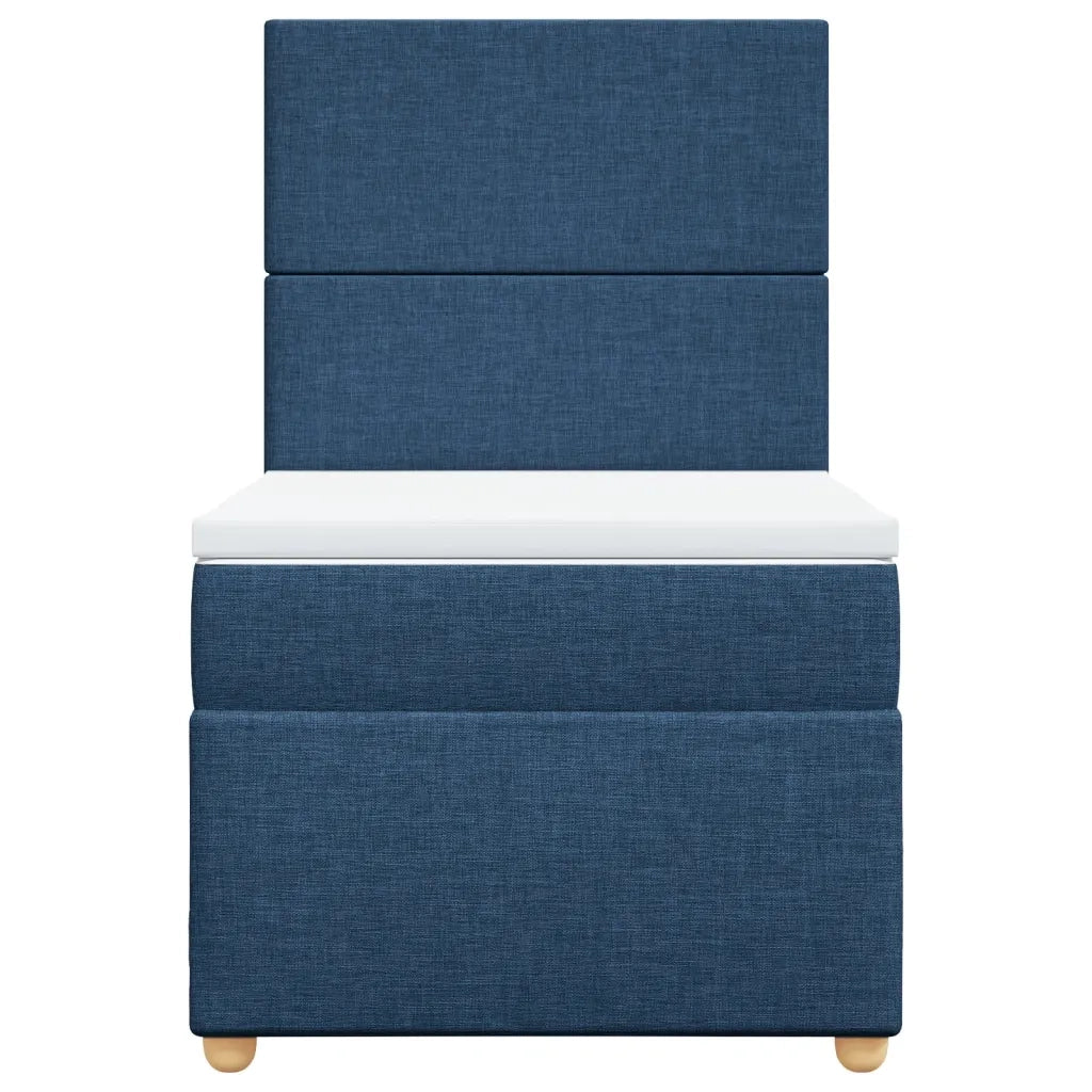 Giroletto a Molle con Materasso Blu 90x200 cm inTessuto
