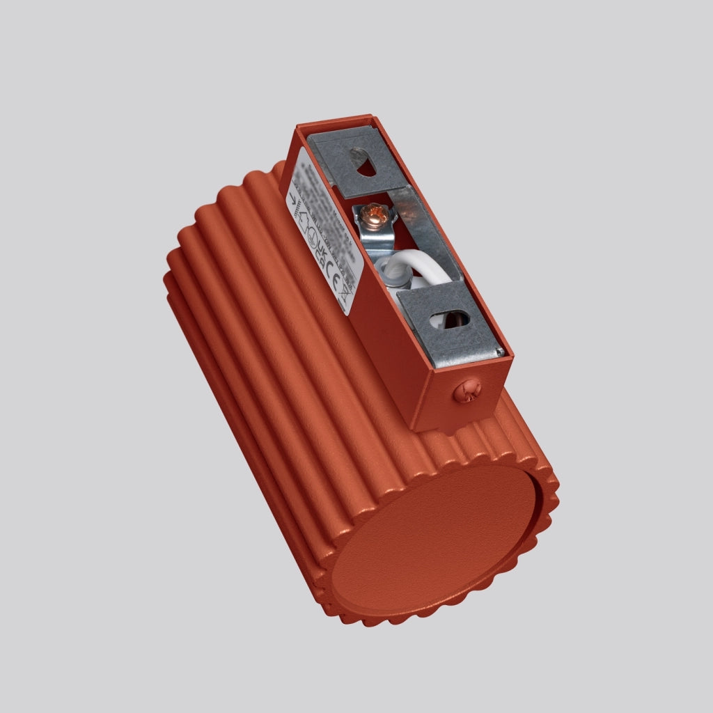Lampada da parete KARBON 10 rosso ocra