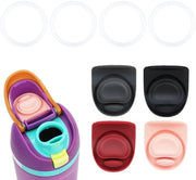 Kit di stopperi siliconici 4pz - Tappi di gomma 4pz - Copertura per bottiglia 4pz - Materiale BPA-free - Adatto per Owala Freesip