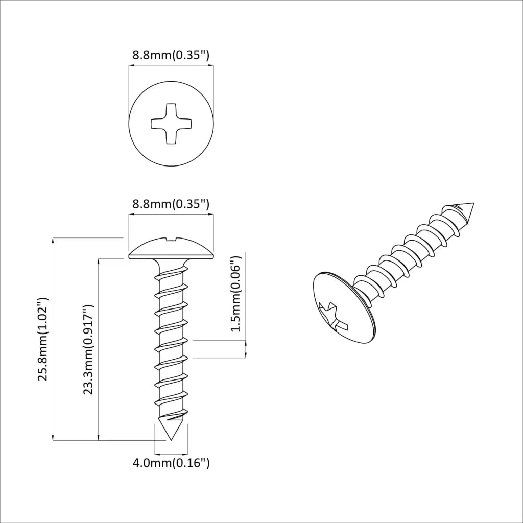 Viti in Legno 9231 pcs Argento Acciaio