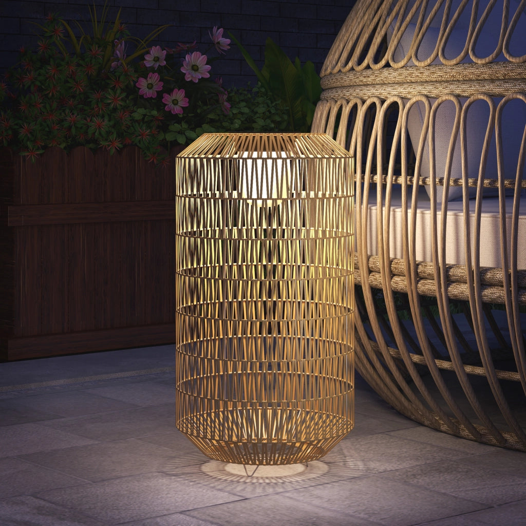 Lampada da Esterno Solare ¨C Minimal ¨C Resina Giallo 30x55 cm