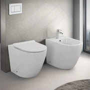 Copriwater serie Tokyo bianco con chiusura soft close e sgancio rapido