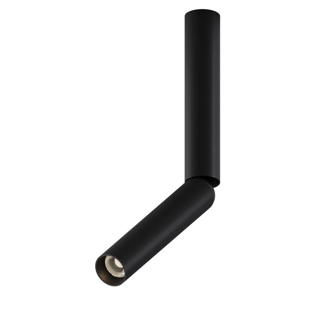 Maytoni Plafoniera moderna Focus T 1 luce LED integrato nero alluminio