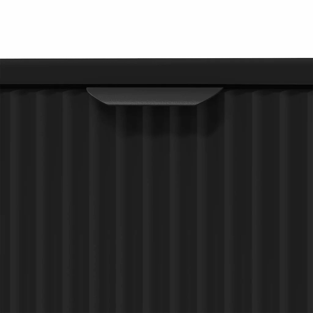 Set di mobili per il bagno con cassetto con porta 2 pcs Nero 3393094