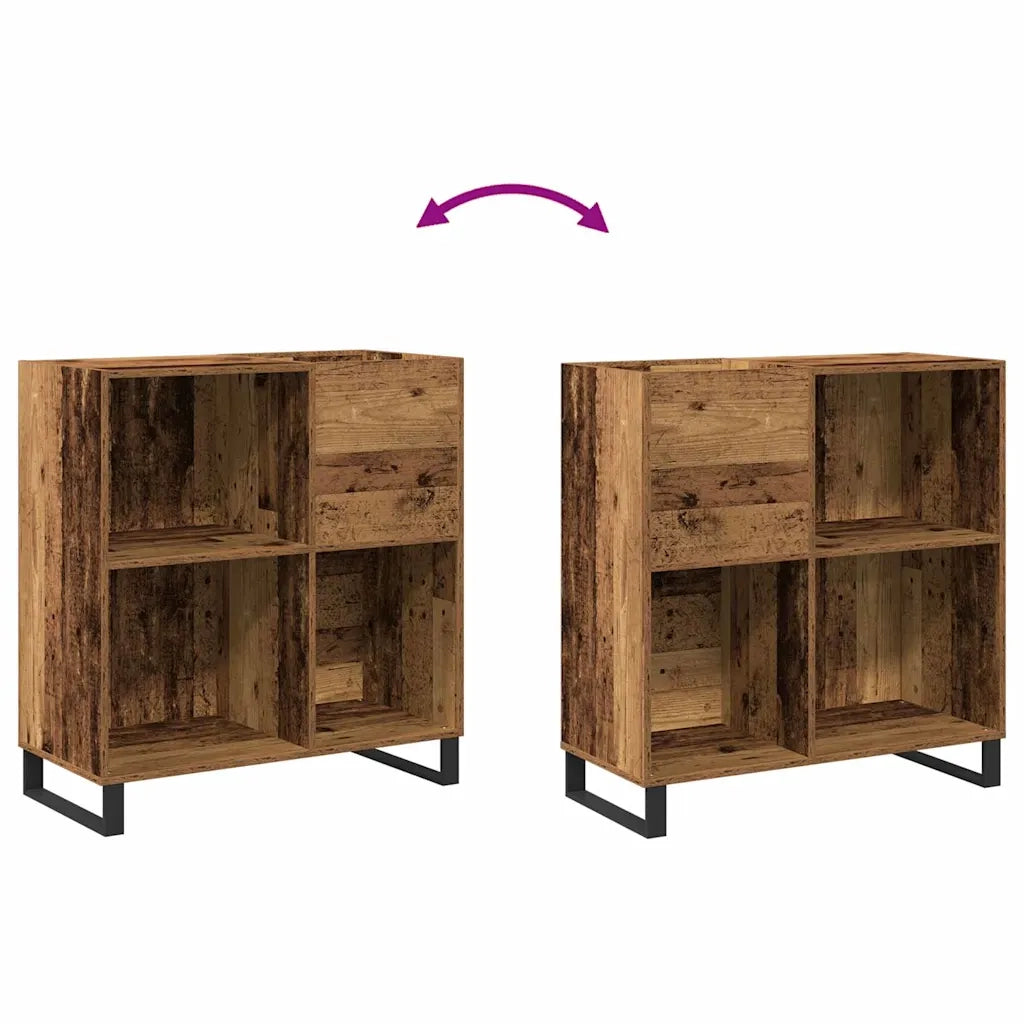 Mobile porta vinili Legno vecchio 84,5 x 38 x 89 cm 862914