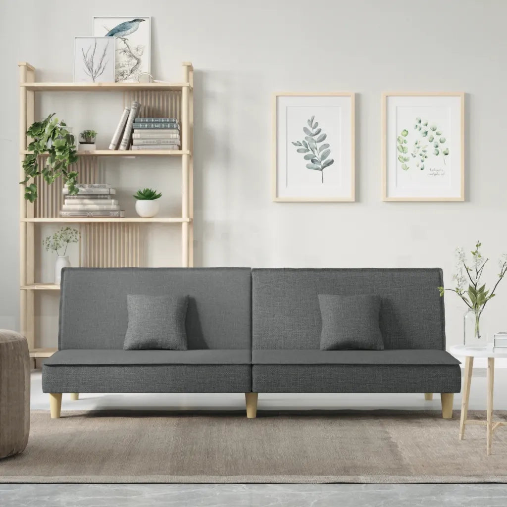 Divano letto-Sofa Letto-Daybed Grigio Scuro in Tessuto 994657