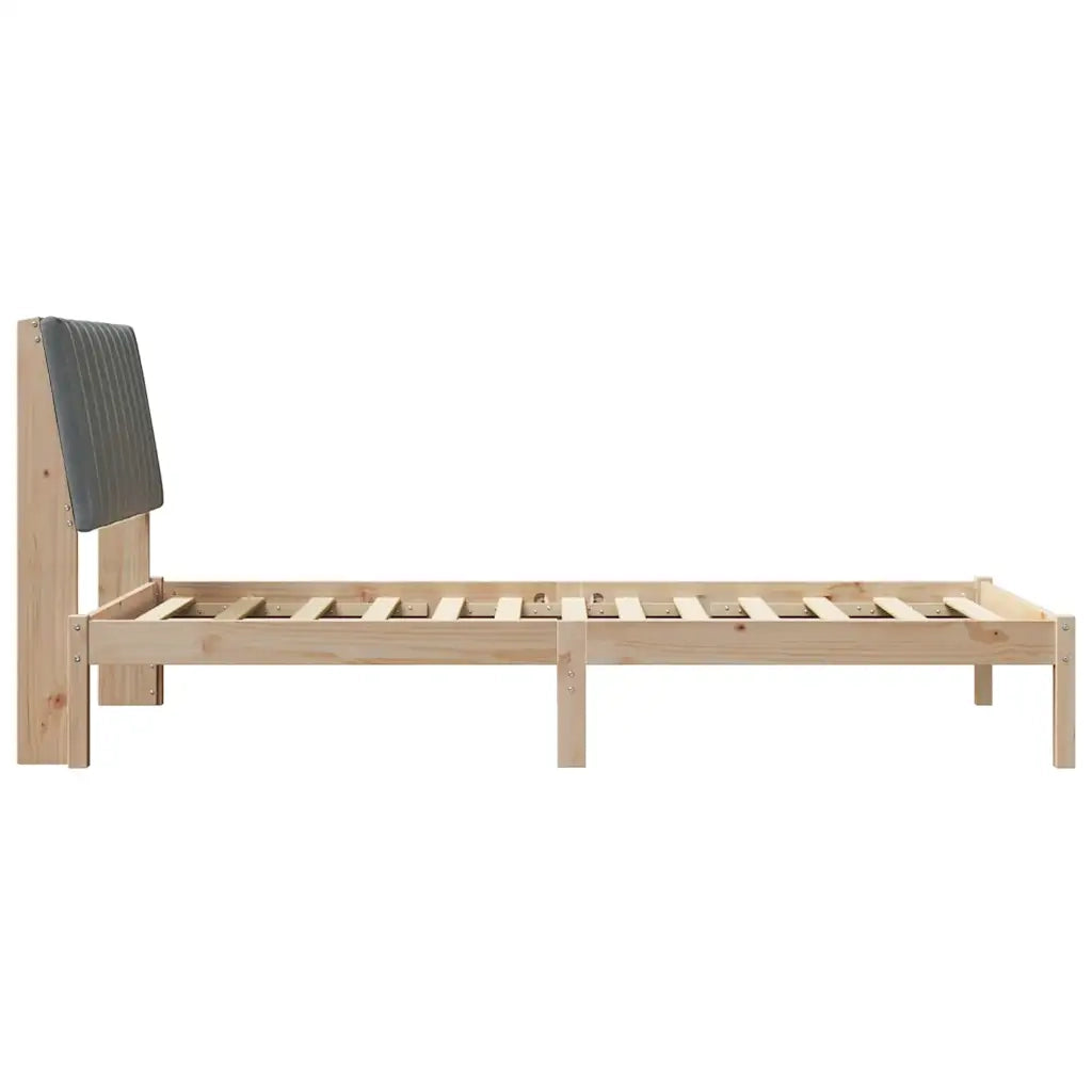 Struttura del letto Marrone 100 x 200 cm Pino massello 878910